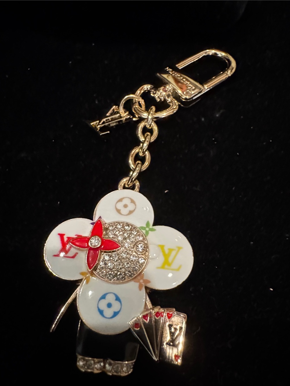 LV Vivienne Gold Color Key Holder or Charm